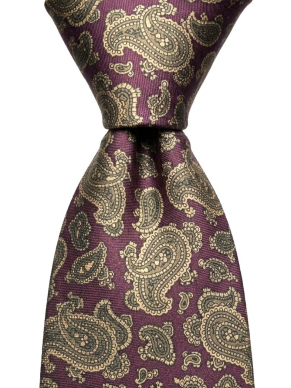 NWT/NOS! Vtg 80s SUPERBA Deadstock Italian Silk Tie Persian Paisley USA WPL 2831
